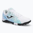Мъжки футболни обувки Joma Maxima TF white/turquoise