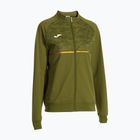 Женски потник за бягане Joma Record III Full Zip зелен