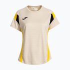 Дамска тениска за тенис Joma Montreal beige/yellow
