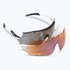 Очила за колоездене Tifosi Alliant 3 white black/smoke/ac red/clear