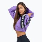 Дамски суитшърт NEBBIA Crop Hoodie Iconic lilac