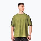 Мъжка тениска за тренировка NEBBIA Washed-Off Lifting Club green