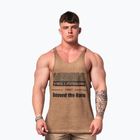 Мъжки потник за тренировка NEBBIA Washed-Off Stringer Max Out light brown