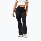 Дамски тренировъчен клин NEBBIA Flow Seamless High Waist Sculpting Flared Black