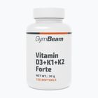 Витамини D+K GymBeam Vitamin D3+K1+K2 Forte 120 капсули