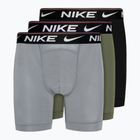 Мъжки боксерки Nike Dri-FIT Ultra Comfort Brief 3 чифта cool grey/medium olive/black