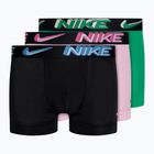 Мъжки боксерки Nike Dri-Fit Essential Micro Trunk 3 чифта stadium green/pink rise/black 3d