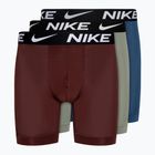 Мъжки боксерки Nike Dri-Fit Essential Micro Boxer Brief 3 чифта grey/court blue/dark red