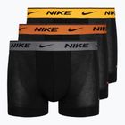 Мъжки боксерки Nike Everyday Cotton Stretch Trunk 3 чифта сиво/оранжево/жълто