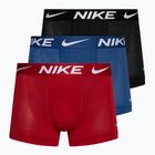 Мъжки боксерки Nike Dri-Fit Essential Micro Boxer Brief 3 чифта black/red/blue