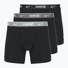 Мъжки боксерки Nike Everyday Cotton Stretch 3 чифта би/желязно сиво/ясно сиво с висока лъскава текстура wb