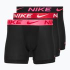 Мъжки боксерки Nike Dri-Fit Essential Micro Boxer Brief 3 чифта black hyper pink/uni red/black high shine wb