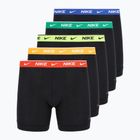 Мъжки боксерки Nike Essential Cotton Stretch 5 чифта black/volt/pt red/game royal/sm green/un gold wb
