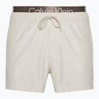 Мъжки къси бански Calvin Klein Short Double Wb бежови