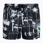Мъжки къси бански Calvin Klein Short Drawstring-Print palm черни къси панталони