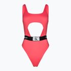 Дамски бански костюм от една част Calvin Klein Cut Out One Piece-RP calypso coral