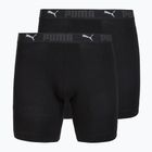 Мъжки боксерки Cotton Long 2 pack black