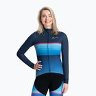 Дамски колоездачен суитшърт с дълъг ръкав Rogelli Impress II blue / pink