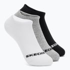 Детски чорапи SKECHERS Non Terry No Show 3 чифта white/grey