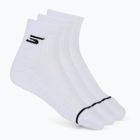 Мъжки чорапи SKECHERS 1/2 Terry Qtr Crew 3 чифта white traditional