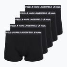 Мъжки боксерки KARL LAGERFELD Logo Trunk 5 чифта black