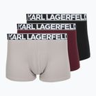 Мъжки боксерки KARL LAGERFELD Bold Elastic Trunk 3 чифта windsor/black/ash