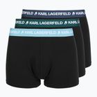 Мъжки боксерки KARL LAGERFELD Logo Trunk Colorband 3 чифта dark sea/indigo/blue