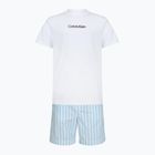 Мъжка пижама Calvin Klein LV00NM2903 classic white top/aurora stripe