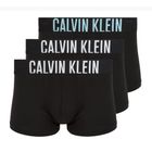 Мъжки боксерки Calvin Klein 000NB3608A Trunk 3 pairs black with harbor mist logo/ black with