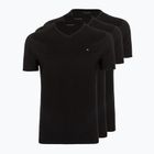 Мъжка тениска Tommy Hilfiger Cotton V-Neck 3 броя черно/черно/черно