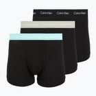 Мъжки боксерки Calvin Klein 0000U2662G Trunk 3 чифта black w plume wb/black w misty sag