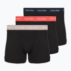 Мъжки боксерки Calvin Klein 0000U2662G Trunk 3 чифта black w green bloom wb/black w da