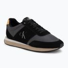 Мъжки обувки Calvin Klein HM0HM02212 Retro Runner Bans Leather Suede black/iron gate/amber gold