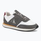 Мъжки обувки Calvin Klein HM0HM02212 Retro Runner Bans Leather Suede granite gray/white/rhubarb