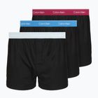 Мъжки боксерки Calvin Klein LV00NB4267 Boxer Slim black bodies w/ poseidon blue/plein