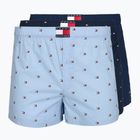 Мъжки боксерки Tommy Hilfiger Woven Boxer Print 3 pack chambray flag/carb navy/c navy flag
