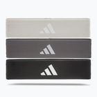 adidas Resistance Band гумен комплект за упражнения 3 бр. черен/ сив/ бял