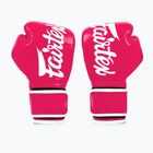 Боксови ръкавици Fairtex Microfiber pink/white