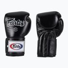 Боксови ръкавици Fairtex Super Sparring - с блокиран палец, черни
