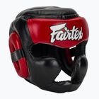 Боксова каска Fairtex Diagonal Vision Sparring - Full Head Coverage black/red