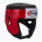 Защитна каска Fairtex Muay Thai & Kickboxing Competition red