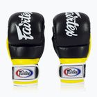 Fairtex Super Sparring Граплинг ръкавици черни/жълти