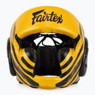 Боксова каска Fairtex Microfiber Headguard gold
