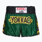 Мъжки тренировъчни шорти YOKKAO Original Muay Thai green