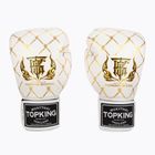 Боксови ръкавици Top King Chain white/gold