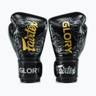 Боксови ръкавици Fairtex Glory Kickboxing Competition Training Boxing black/silver