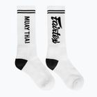 Чорапи Fairtex "Muay Thai" бели/черни