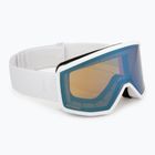 Детска скиорска маска Atomic Four Jr Flash white/blue flash