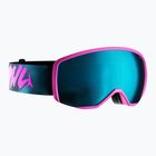 Детска скиорска маска Atomic Revent S Flash Jr graphic/pink/blue flash
