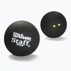 Wilson Staff Ball Double Yellow Dot топки за скуош 3 бр. черни.